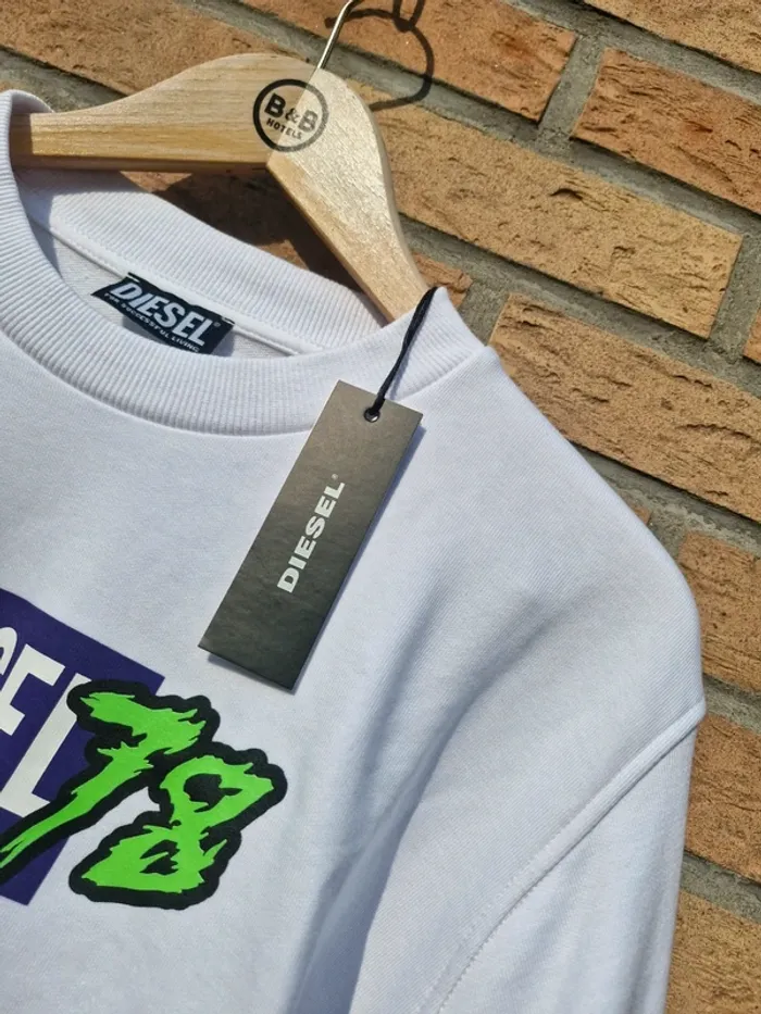 Sweat blanc mixte • Diesel - photo numéro 5
