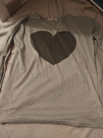 Haut manche longue gris taille 40