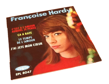 Vinyle 45 tours  Françoise Hardy C’ est à l’ amour auquel je pense  (1962)