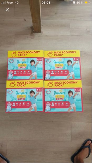 Couches Pampers, Premium, protection pants T.6