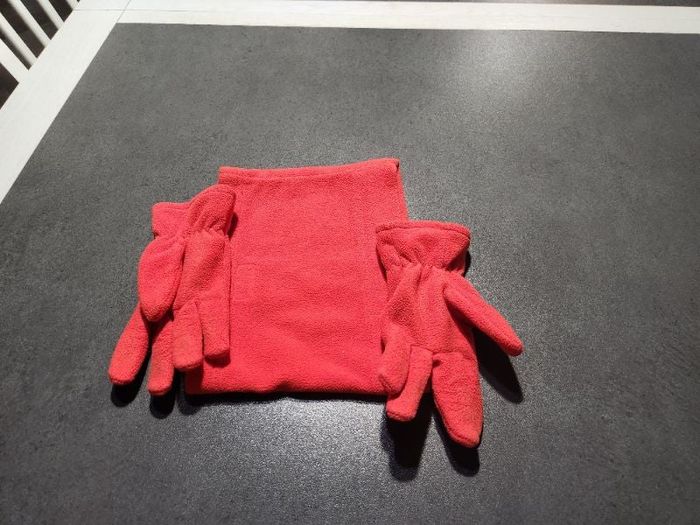 Cache nez et gants assorti