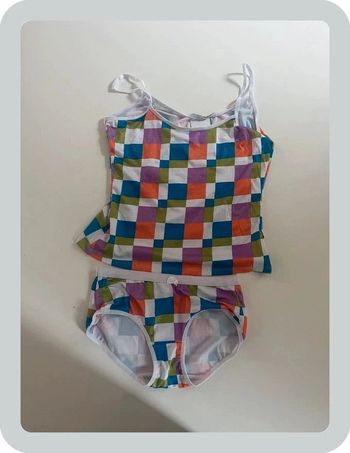 Ensemble débardeur et culotte à gros carreaux Taille S/M Yes Miss