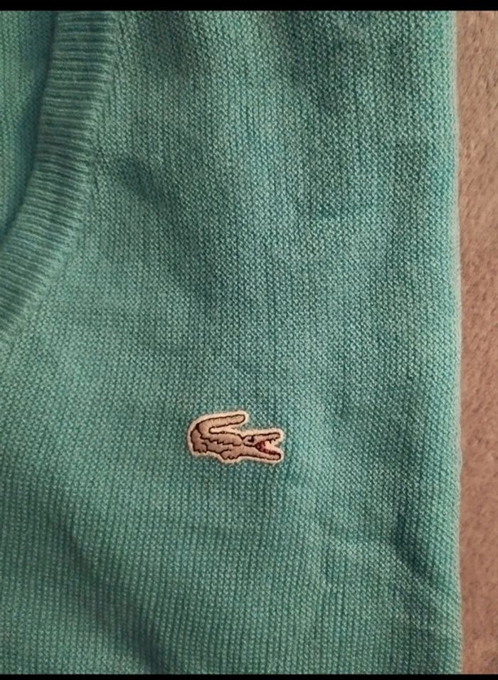 Pull col V homme Lacoste taille xxl - photo numéro 2