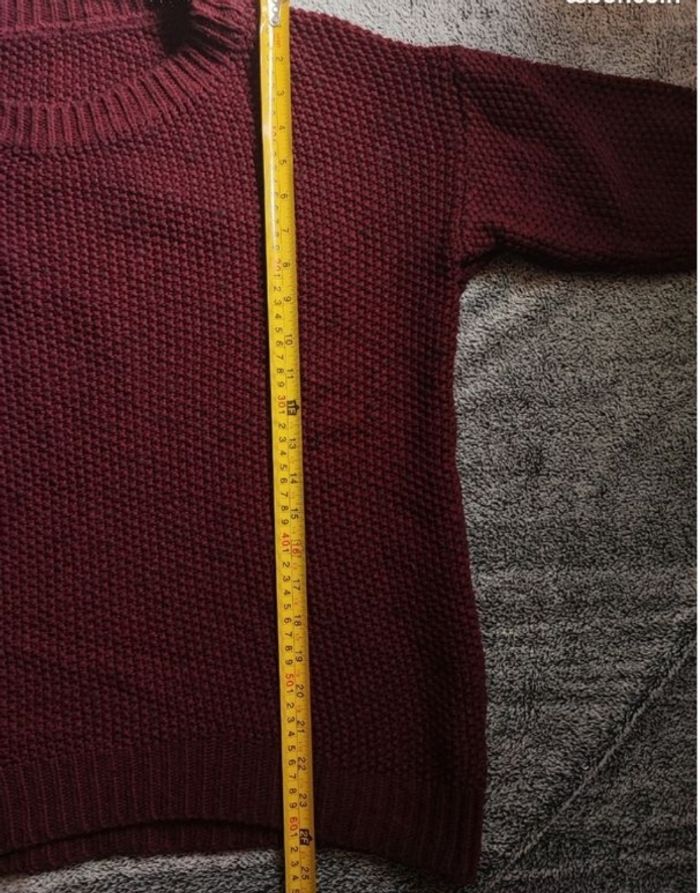 Pull à manches courtes M Bordeau Femme laine made in italie - photo numéro 5