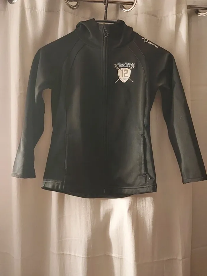 Veste à capuche équitation 8 ans