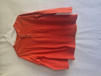 T-shirt manches longues 3/4 ans Tex Rouge