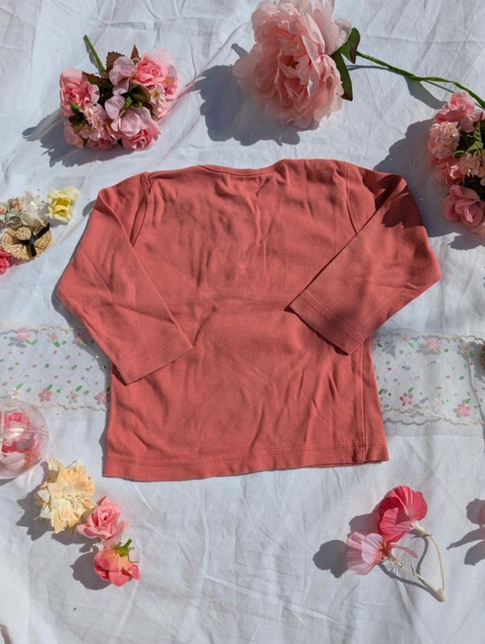 Sweat fin a manches longues rose 2 ans - photo numéro 2