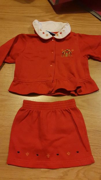 ensemble rouge 2 ans petit caid