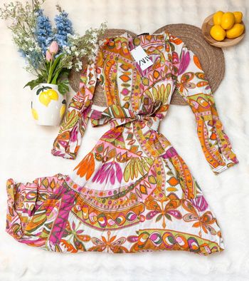 Robe longue Zara multicolore taille S