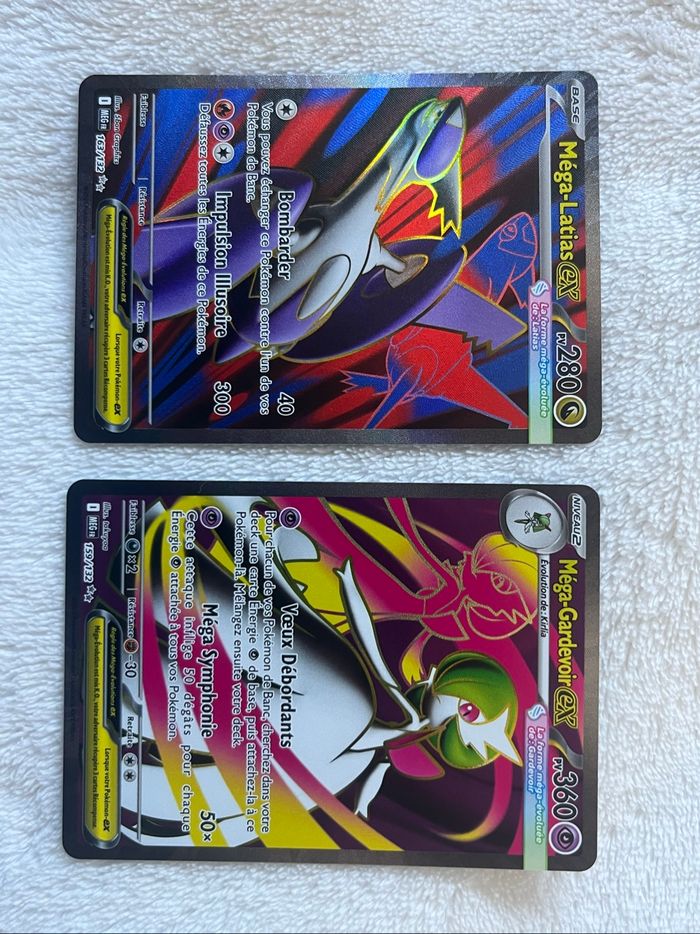 Mega Latias EX et Mega Gardevoir EX full art