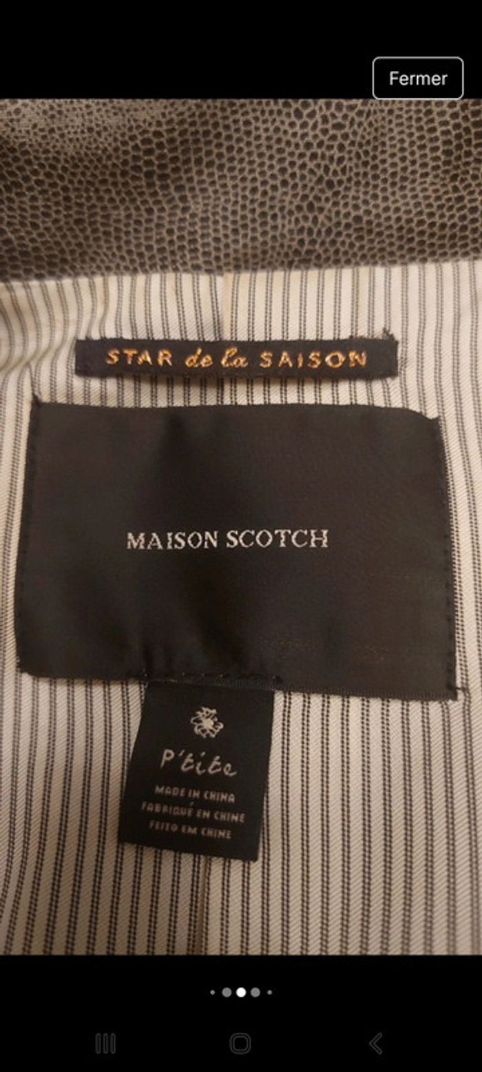 Blazer Maison Scotch p'tite taille 34/36 - photo numéro 6