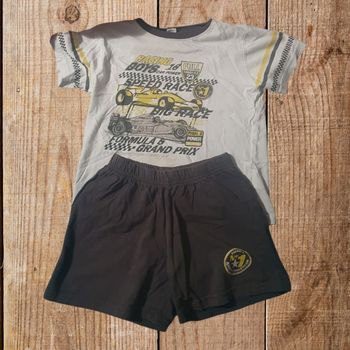 Pyjama short garçon T.6ans