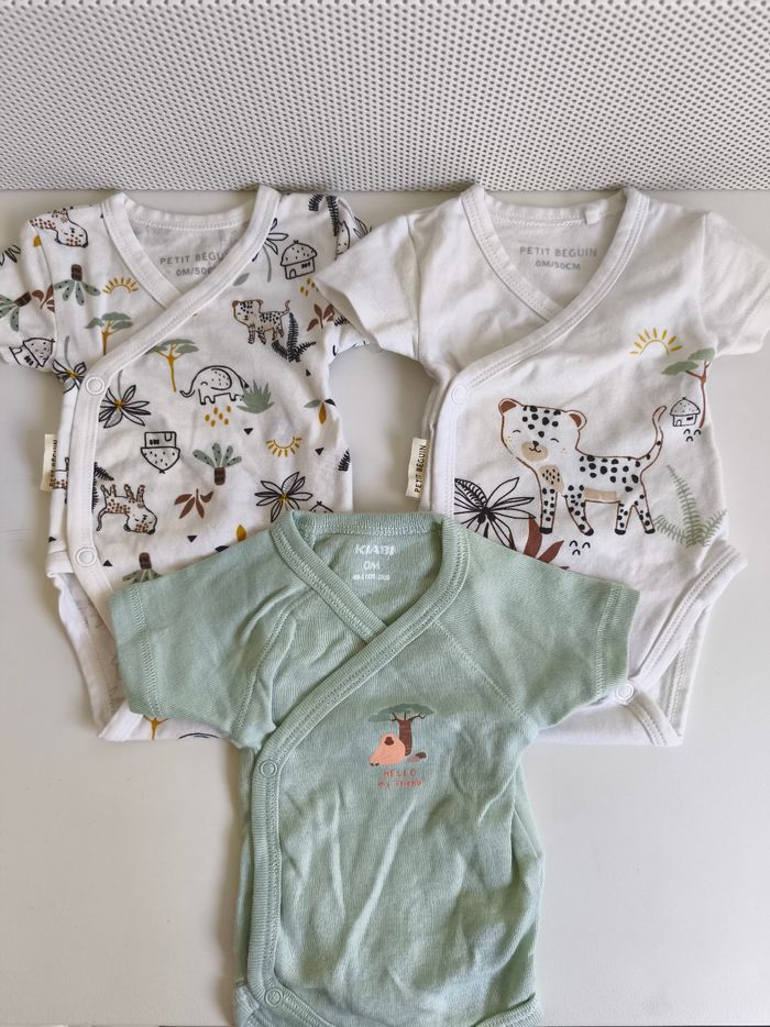 Lot de 3 bodies naissance