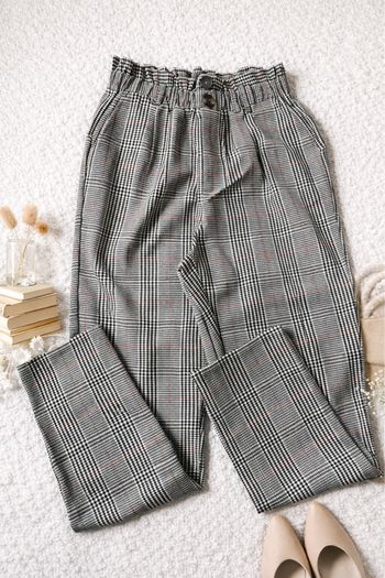 Pantalon écossais T34 femme Kiabi