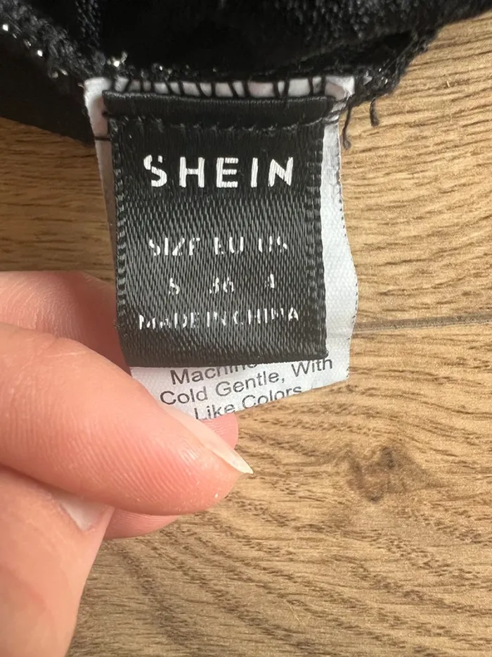 Haut asymétrique paillettes soirée femme Shein - photo numéro 4