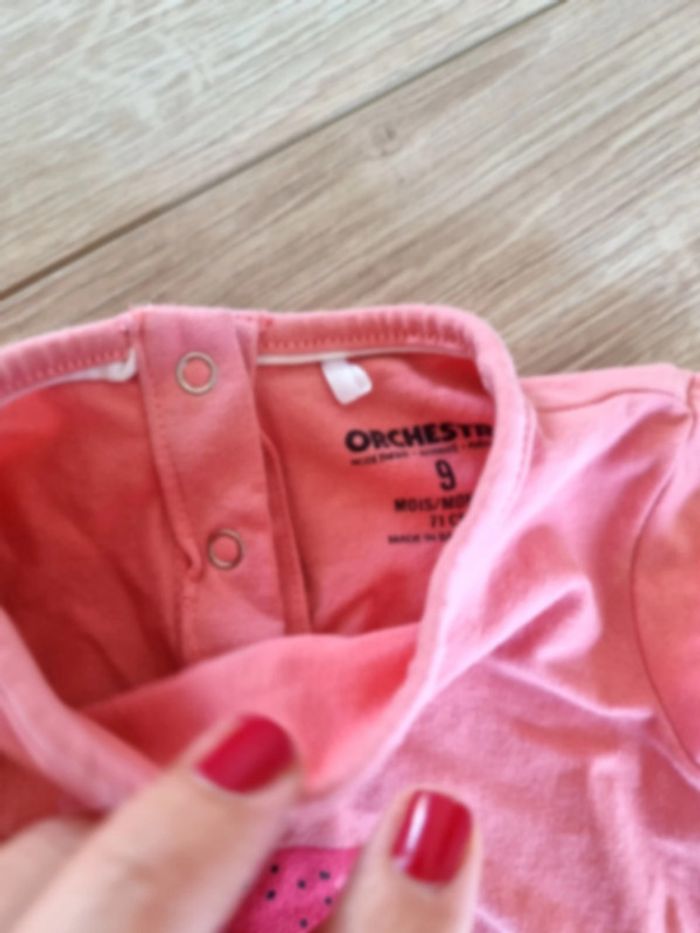 t shirts rose Orchestra avec strass sur l'un - photo numéro 4