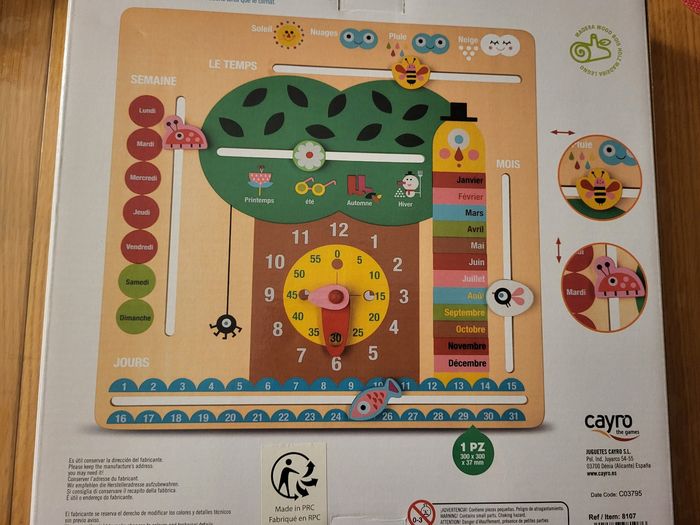 Horloge et calendrier pédagogique - photo numéro 2
