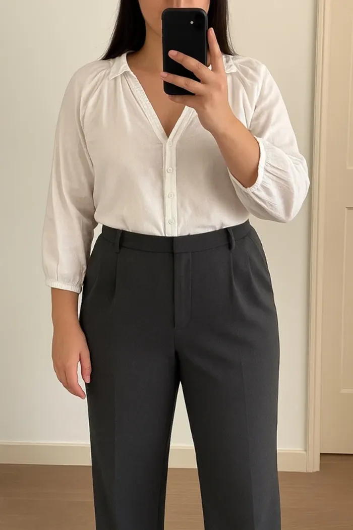 Pantalon chic jambes large neuf Shein - photo numéro 2