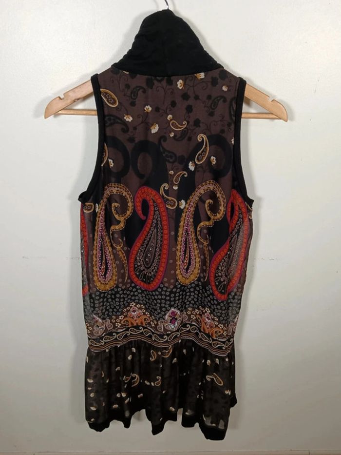 C19 robe imprimé marron Promod 38 - photo numéro 2
