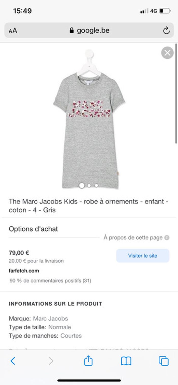 Little Marc Jacobs chouette robe neuve 12 ans - photo numéro 4