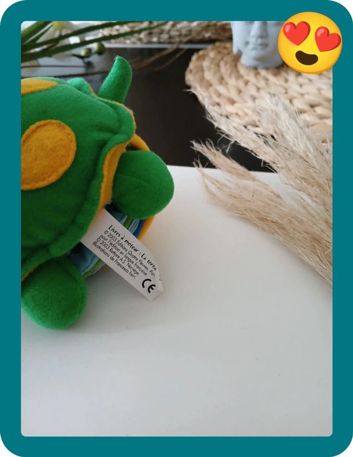 Péluche/Livre à moteur pour bébé: La Tortue🎁🐢 - photo numéro 5
