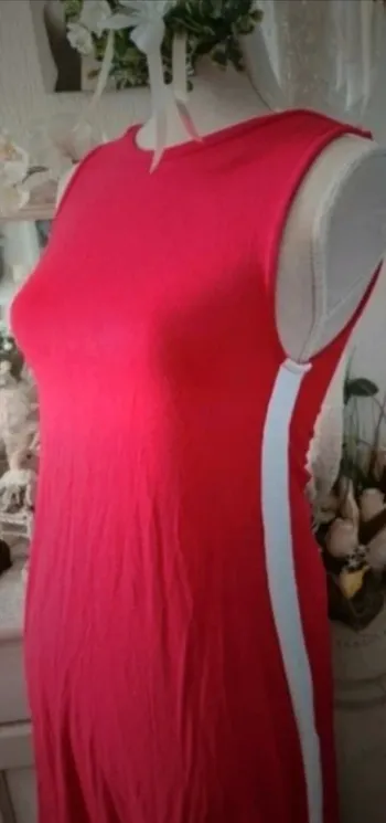 Robe rouge et blanche Pull & Bear Taille XS