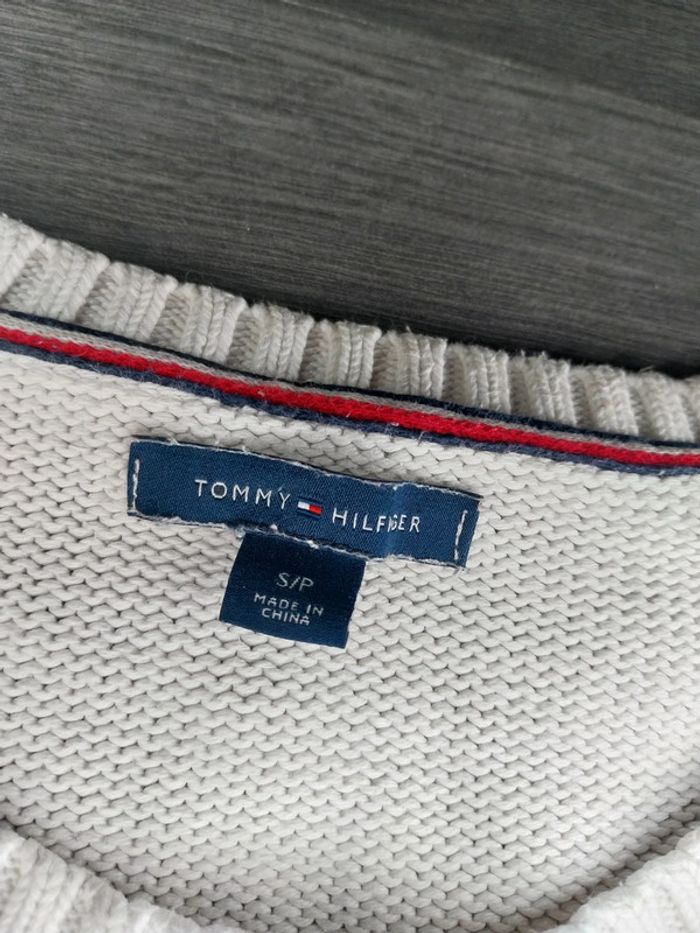 Col rond/ pull 100% coton tommy hifliger S femme - photo numéro 4