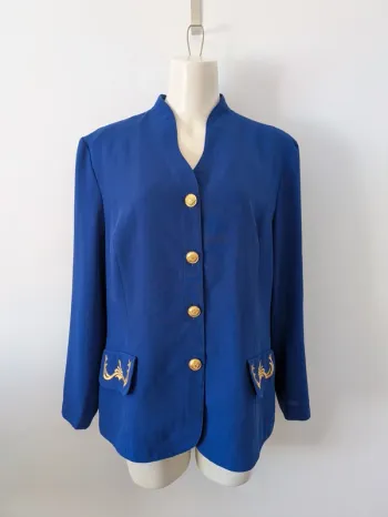 Veste brodée boutons dorés - Schneberger - taille 44