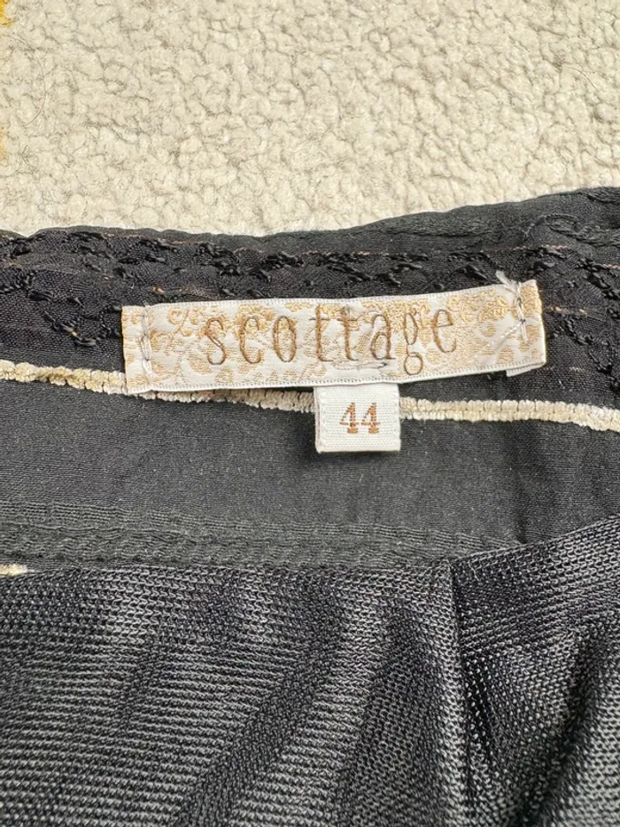 Jupe Scottage | Noir et doré | Taille 44 - photo numéro 3
