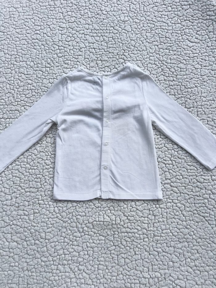 Tee-shirt blanc imprimé Halloween taille 12 mois Kiabi - photo numéro 3