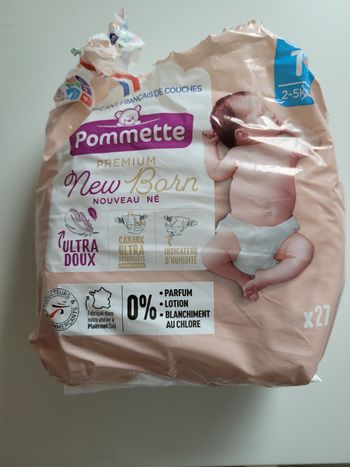 13 couches pommette taille 1 (2-5 kg)