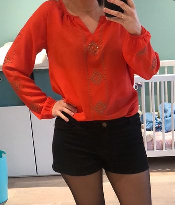chemisier rouge