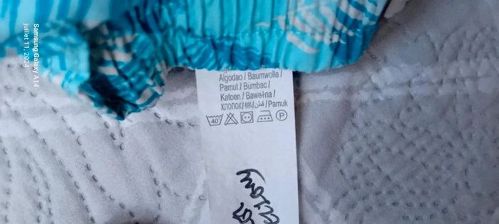 Bermuda motif palmiers turquoise garçon 12 ans kiabi - photo numéro 15
