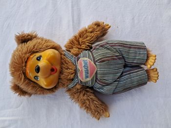 Kiki monchhichi ours en peluche 26 cm wuschel vintage ancien