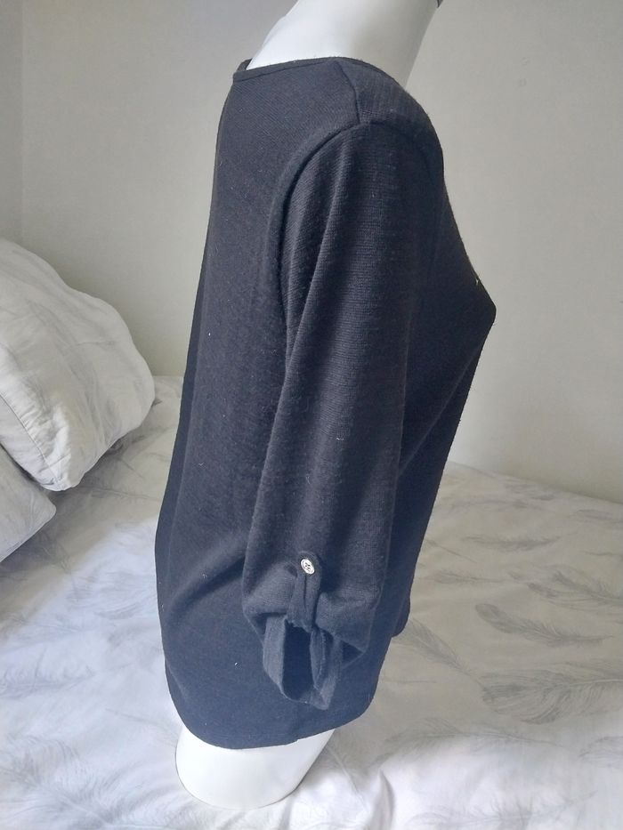 Haut noir "Maintenant ou jamais" Taille M (LH) - photo numéro 5