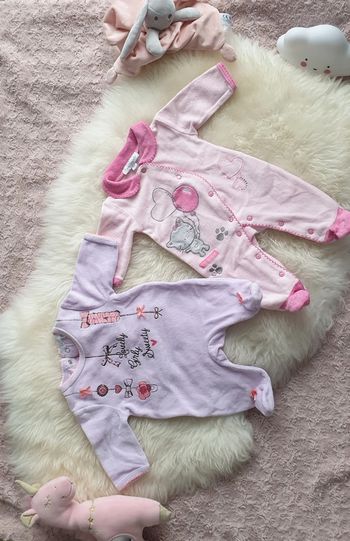 Lot grenouillères fille naissance