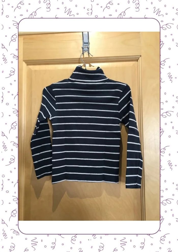 T-shirt col roulé marine in extenso - photo numéro 2