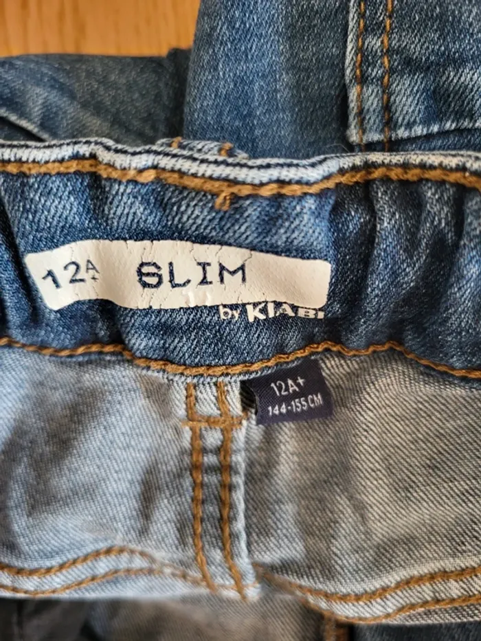 Jean slim bleu Kiabi - parfait état - photo numéro 6