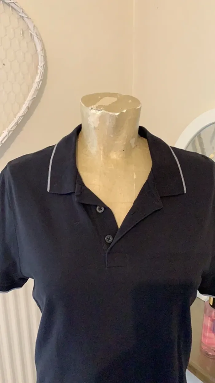 Polo manches courtes homme avec liseret gris - photo numéro 2