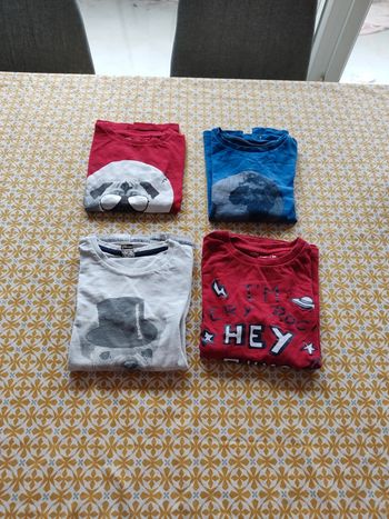 Lot de 4 tee-shirt manches longues