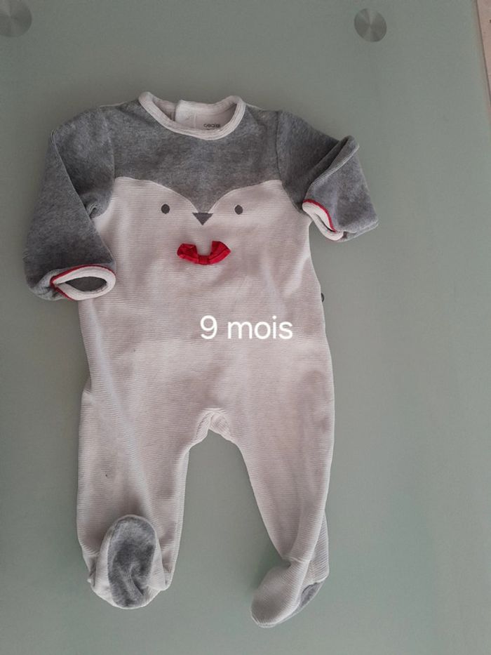 Pyjama velours 9m