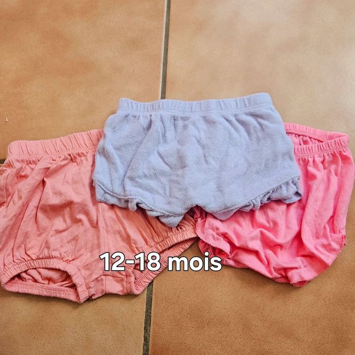 3 bloomers 12-18 mois