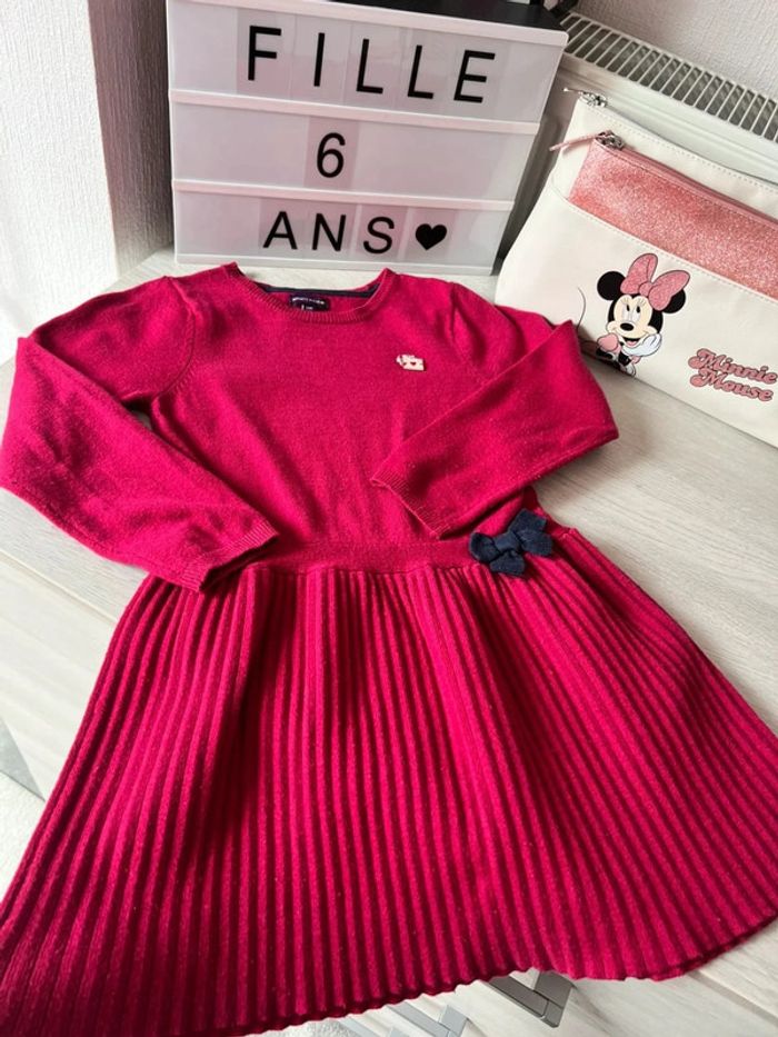 Robe pull sergent major bordeau 6 ans