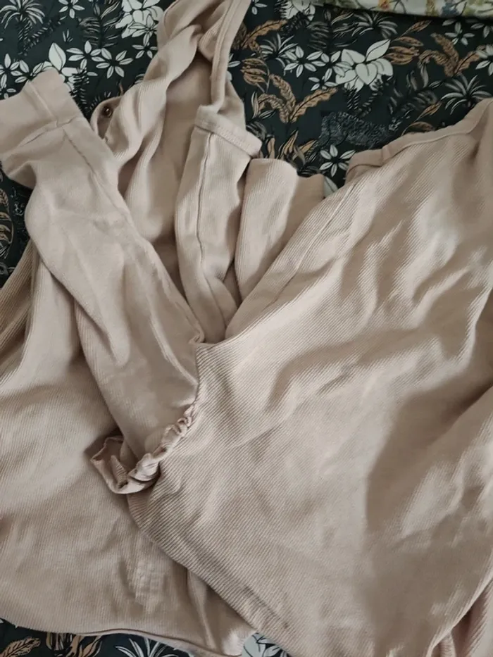 Lot de 2 bodies roses manches longues 92cm H&M coton - photo numéro 5