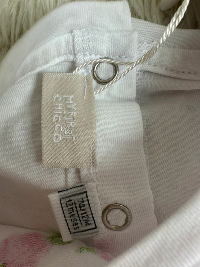 Barboteuse rose et blanche Chicco taille 12 mois - photo numéro 4