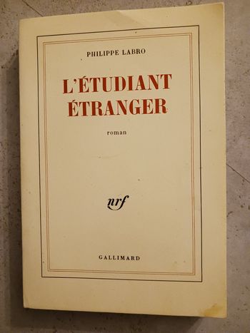 livre l'étudiant étranger Philippe Labro