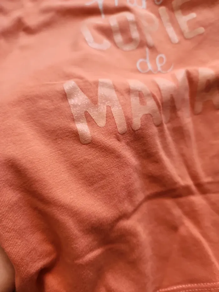 Tee shirt MC mini copie de maman 24mois - photo numéro 3