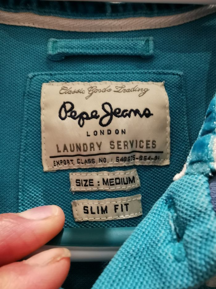 Polo Pepe Jeans homme turquoise - photo numéro 4