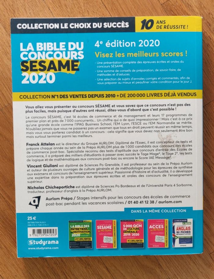 Livre La bible du concours Sesame - photo numéro 2
