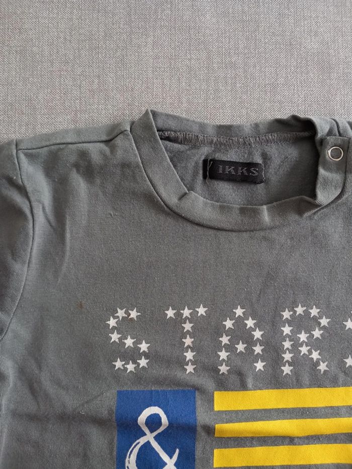 Tee-shirt Ikks 12 mois TBE - photo numéro 3